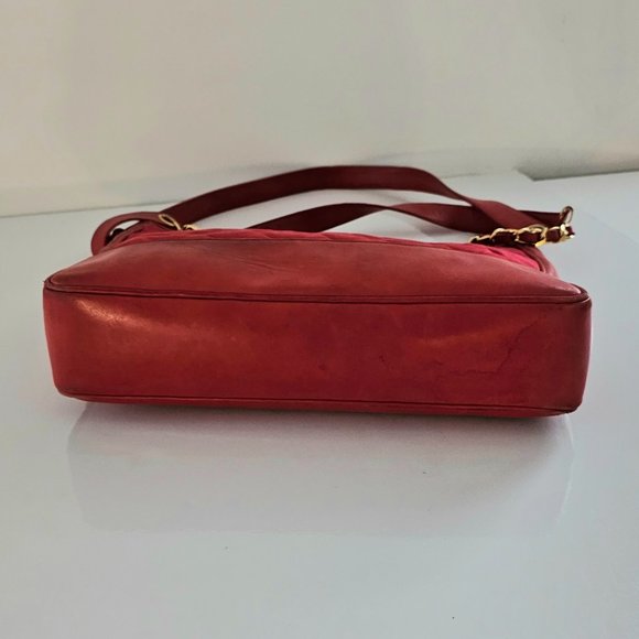 CHANEL Satin Lambskin Chain Shoulder Bag Quilted Ball Charm Gold Hardware - Picture 11 of 16